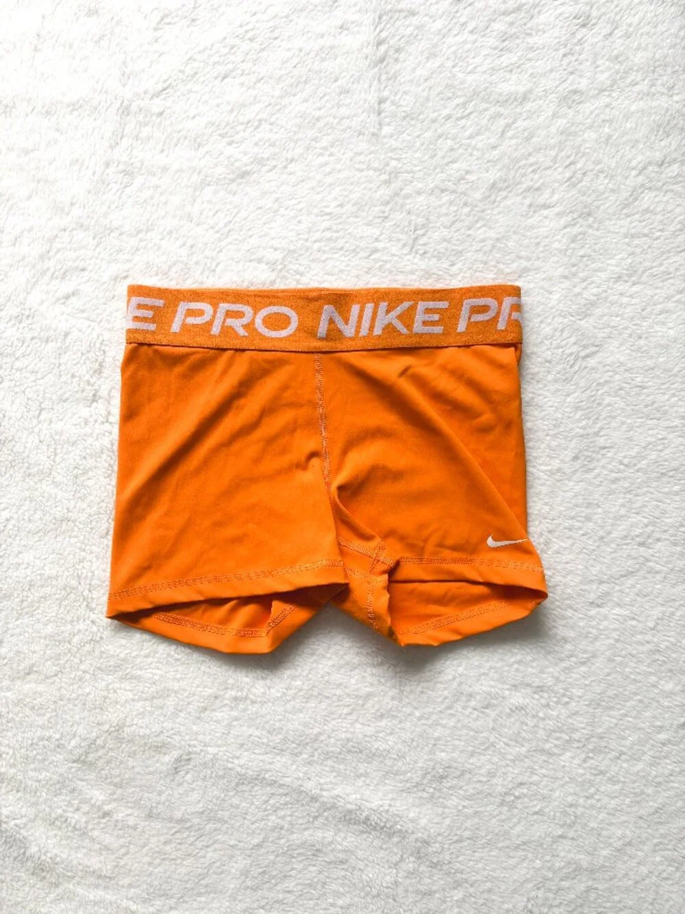 Nike Pro Orange Compression Shorts Women’s Medium Activewear - Picture 2 of 10